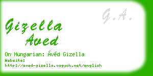 gizella aved business card