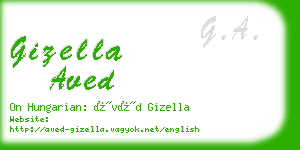 gizella aved business card